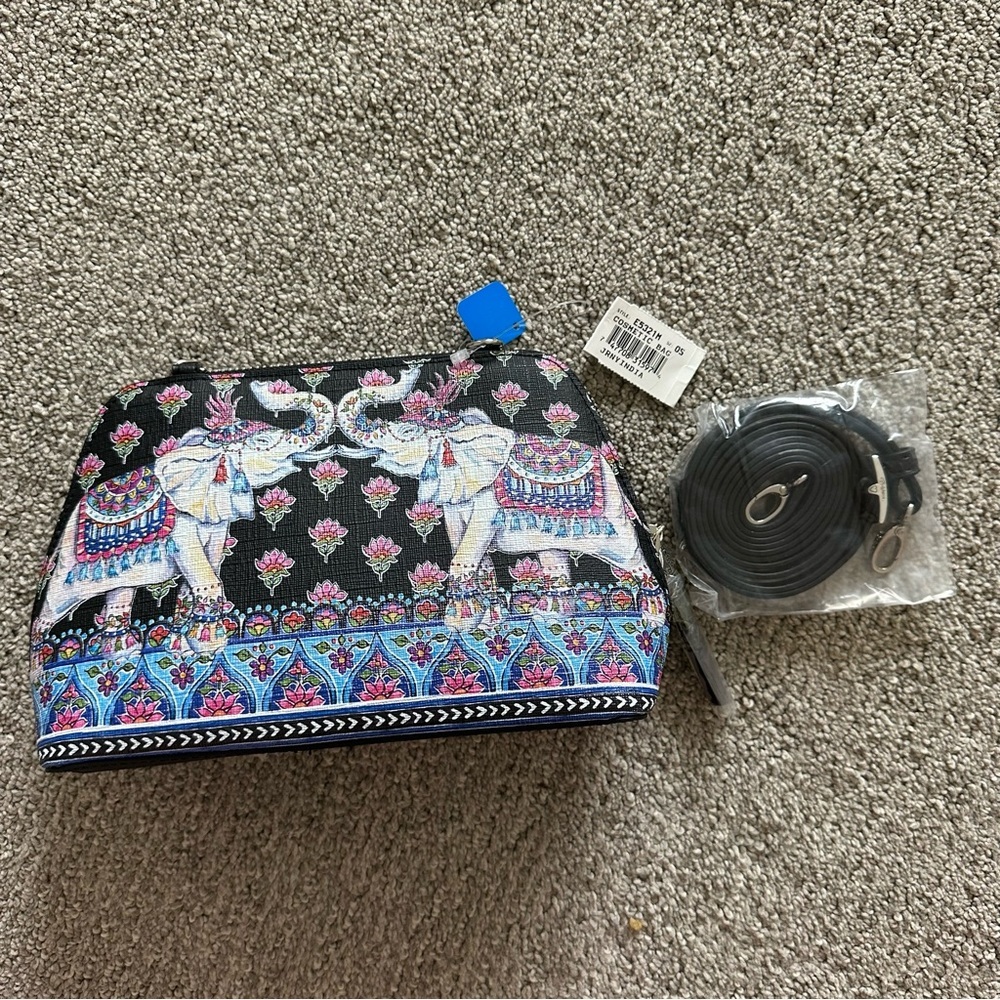 Brighton‎ Journey to India Elephant Cosmetic Makeup Bag With Strap